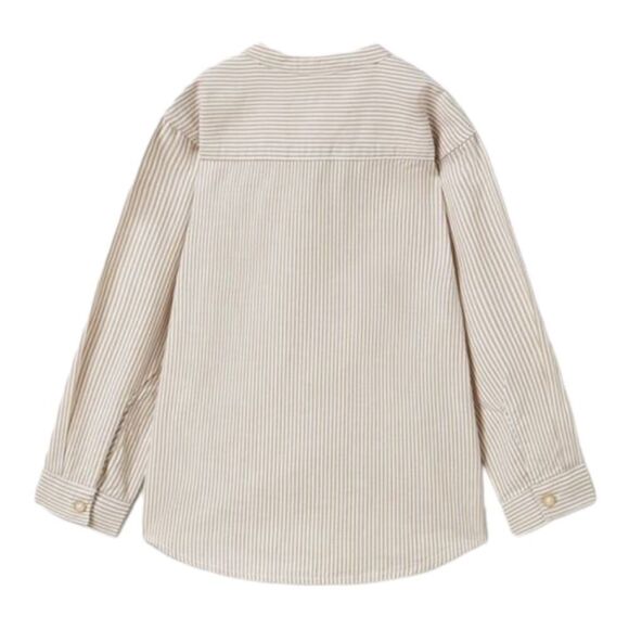 ZARA Kids | Brown/White | STRIPED SHIRT - Picture 2 of 4